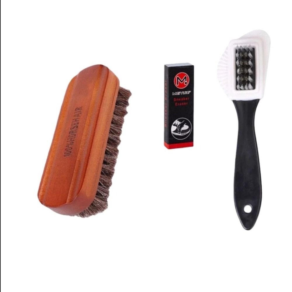 Wood Stain Brush - 3Pcs/Set With Eraser Suede Brush Kit