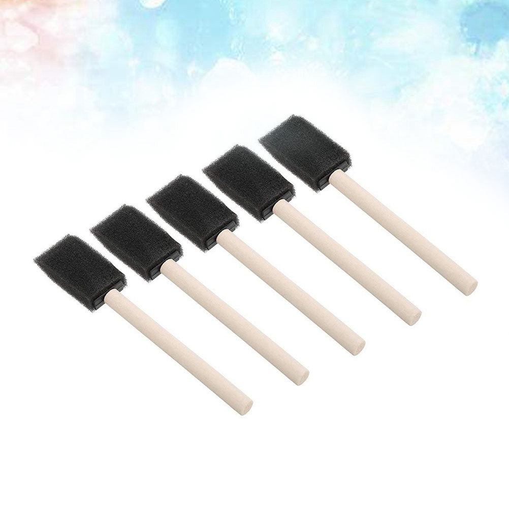 Wood Stain Brush - 20Pcs Drawing Sponge Brushes 1 Inch