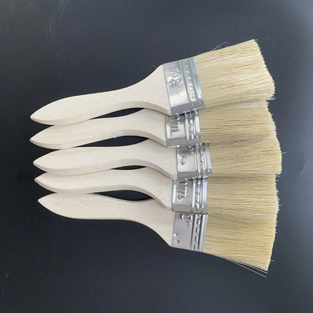 Wooden Paint Brush Set with Er - Wood Stain Brush review and price