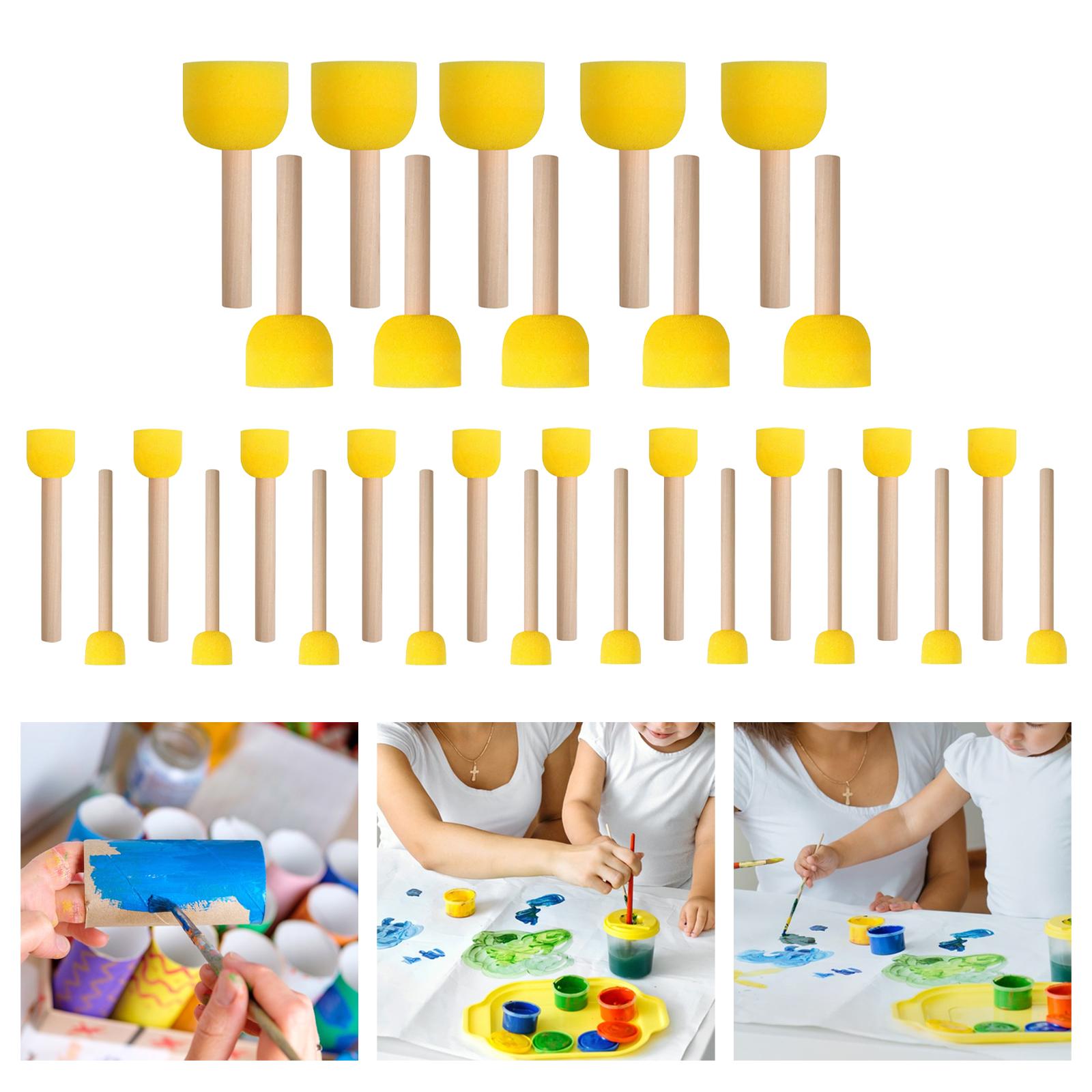 30 Pieces Round Sponge Brush S - Wood Stain Brush review and price