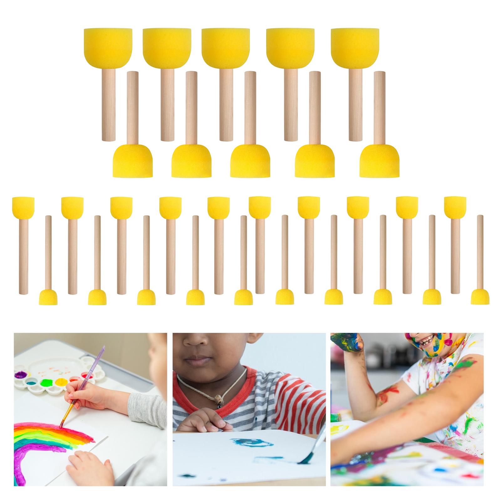 30 Pieces Round Sponge Brush S - Wood Stain Brush review and price