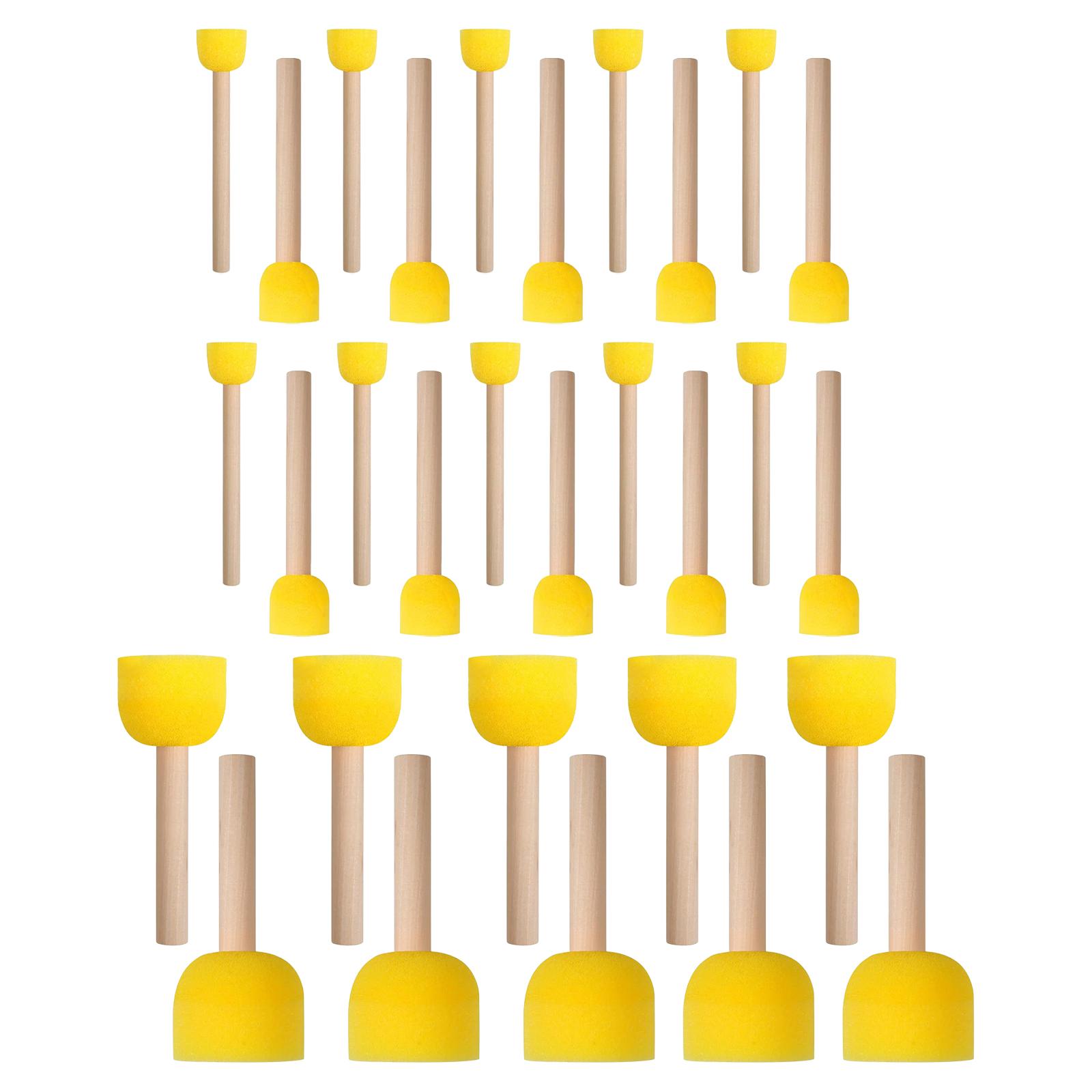 30 Pieces Round Sponge Brush S - Wood Stain Brush review and price