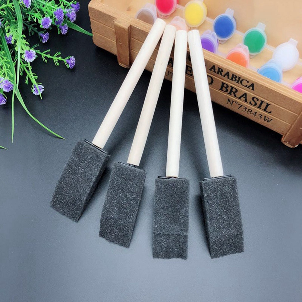 20Pcs Drawing Sponge Brushes 1 - Wood Stain Brush review and price