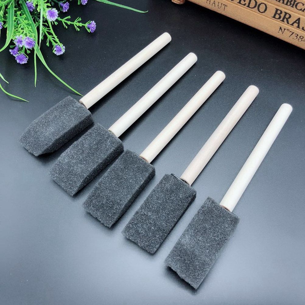 20Pcs Drawing Sponge Brushes 1 - Wood Stain Brush review and price